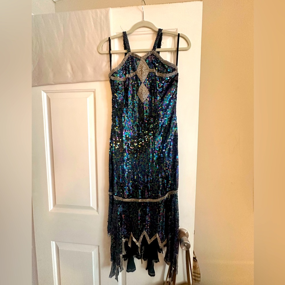 Handmade vintage sequin dress. Size 4